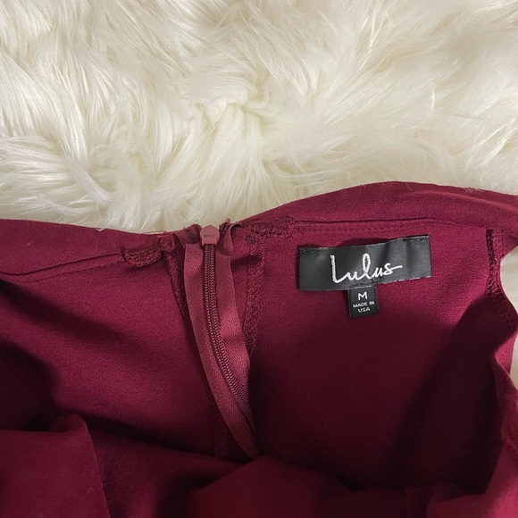 Lulus Maroon body con dress - Picture 8 of 8
